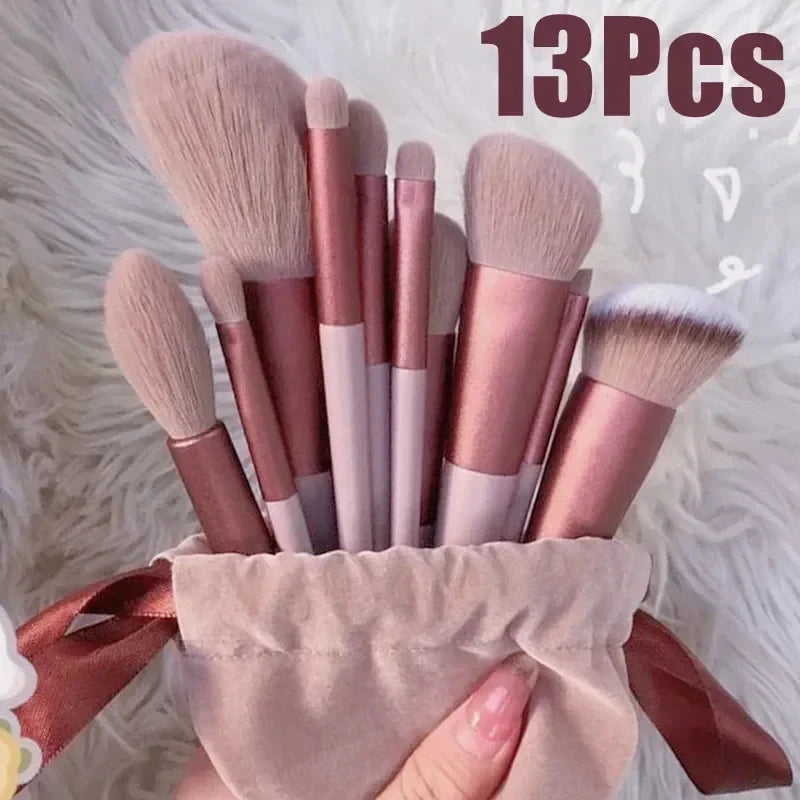 13 PCS Cosmetic Brushes Set Eye Shadow Foundation BB Cream Concealer Women Cosmetic Brush Eyeshadow Blush Powder Blending Beauty