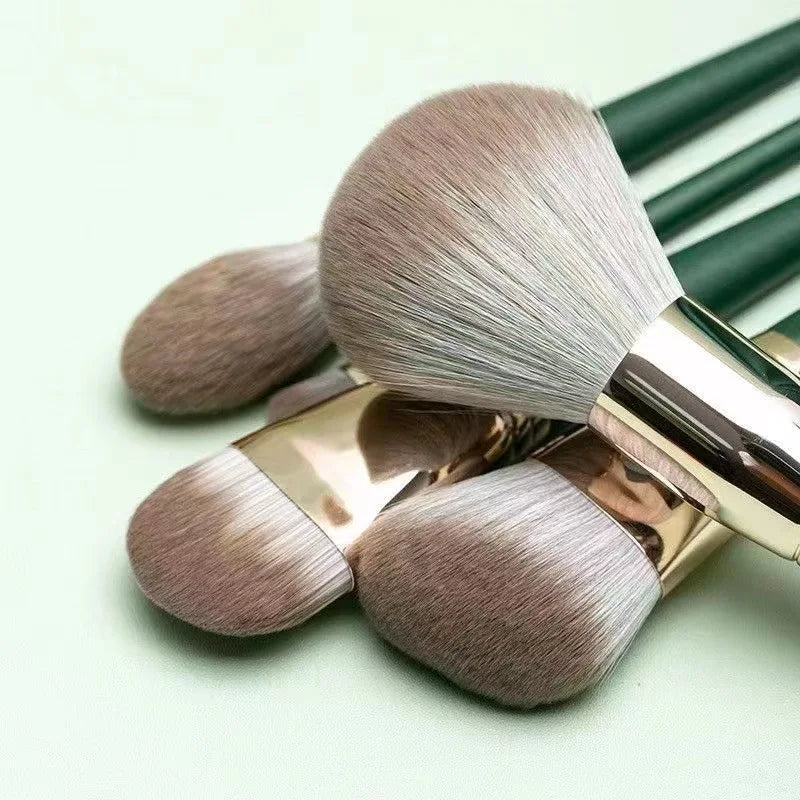 Huyang 14green cloud makeup brush suit super soft powder brush powder foundation brush blush brush multifunctional beauty tools