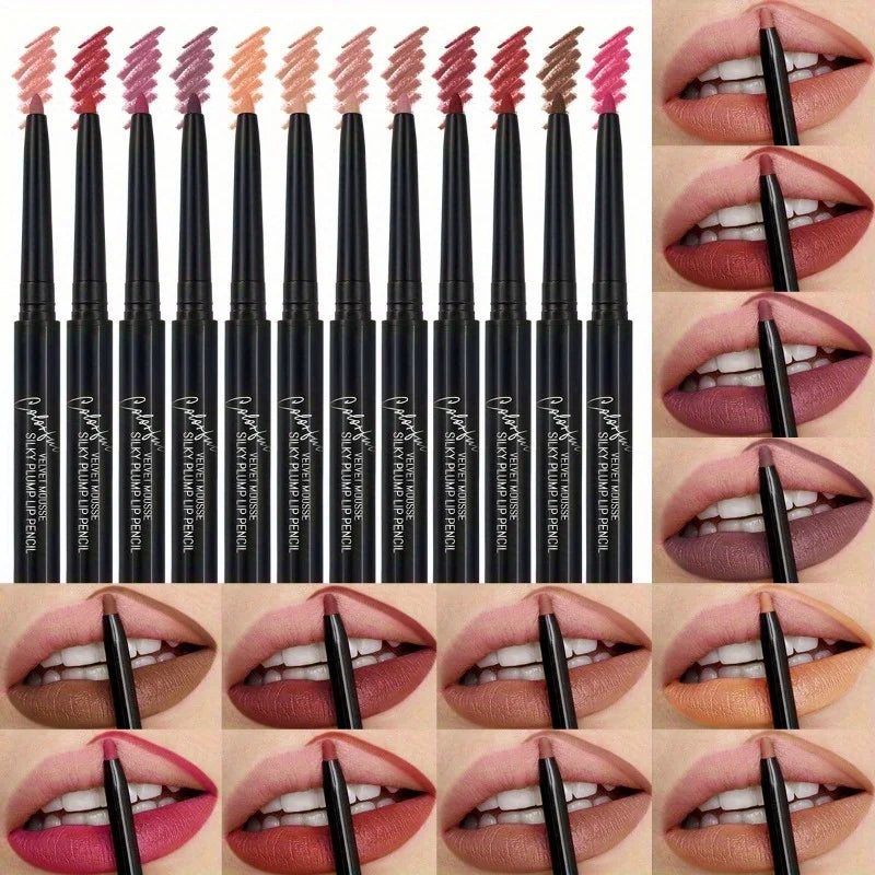 Lips Velvet Matte Lip Liner Pencil Waterproof Lasting Lipstick Natural Outline Lips Non-fading Lip Liner Pencil Contour Line