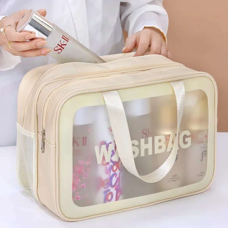 Wet-dry separation makeup bag portable toiletry bag travel essentials large capacity storage bag fitness swimming essentials